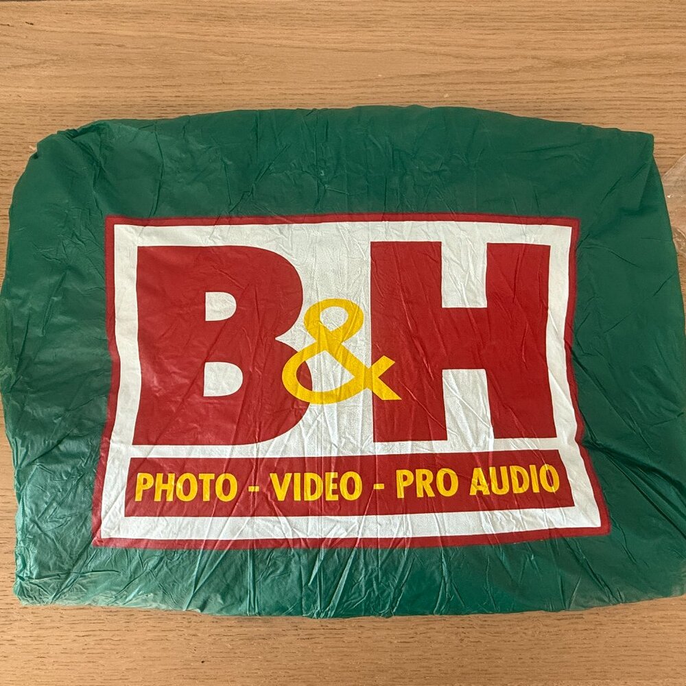 B&H Photo Waterproof Rain Poncho W/snaps Travel Hiking Gear Backpacking